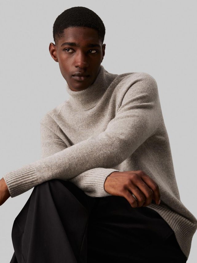 Luxury Wool Turtle Neck fra Calvin Klein