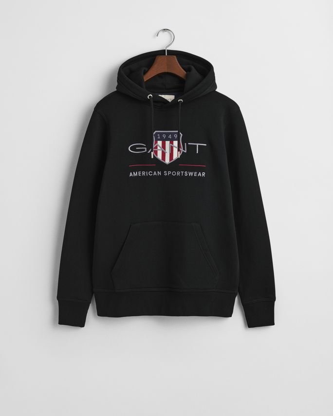 Gant Reg Archive Shield Hoodie – Fantastisk Tilbud!