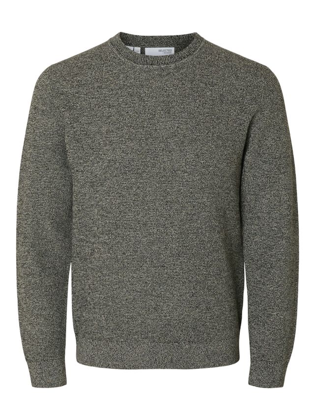 Slhross Ls Strikket Crew Neck - Fantastisk tilbud!
