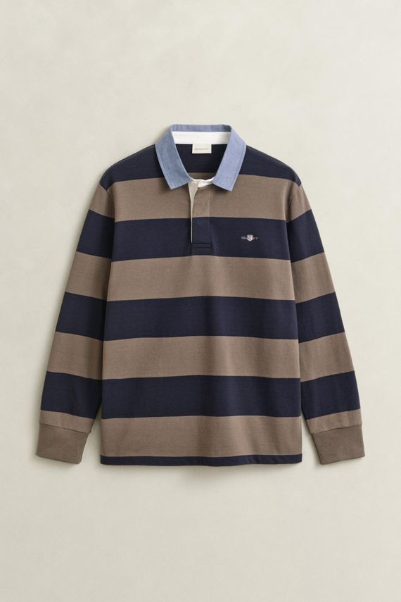 Reg Chambray Stripe Heavy Rugger fra Gant