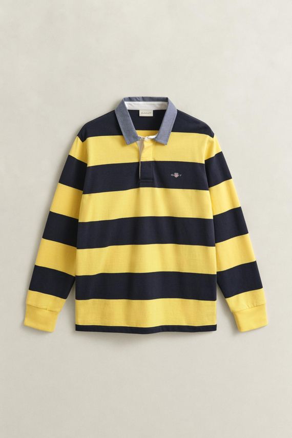 Reg Chambray Stripe Heavy Rugger fra Gant
