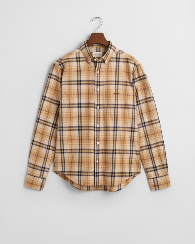 Gant Reg Jaspe Flannel Skjorte på udsalg - Stil og komfort!