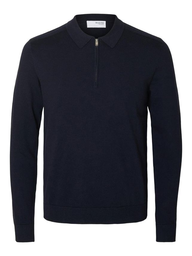 Slhberg Ls Half Zip Polo Noos – Fantastisk tilbud!