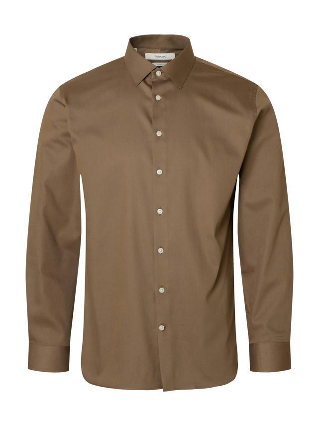 Slhslim Performance Shirt Ls Noos fra Selected