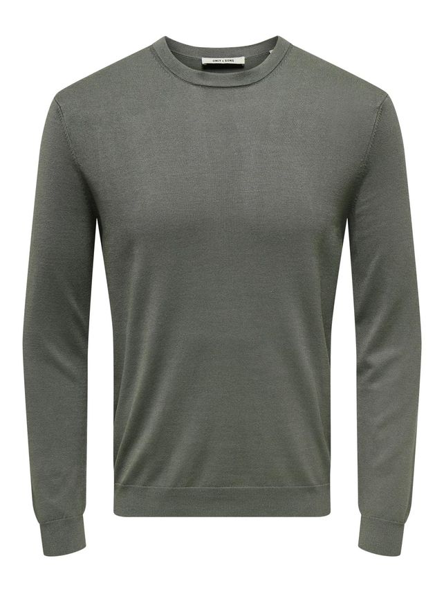 Onswyler Life Reg 14 Ls Crew Knit N fra Only & Sons