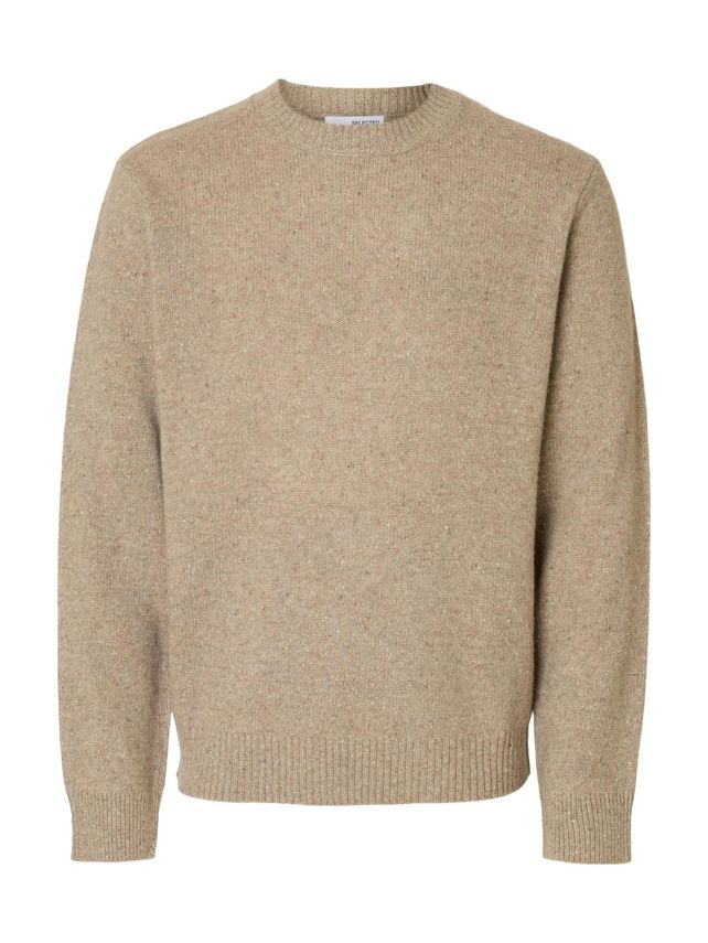 Slhneil Ls Knit Neps Crew Neck - Fantastisk Udsalg på Mr.dk