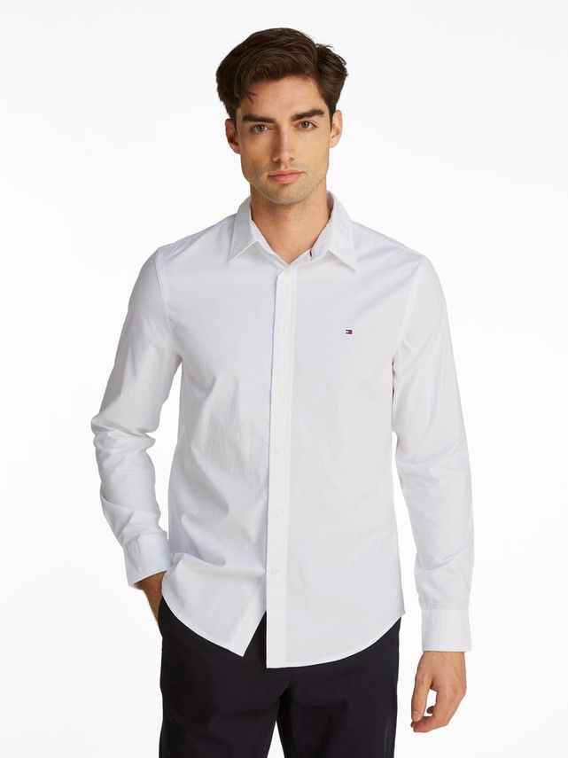 Flex Poplin Kent Collar Sf Shirt fra Tommy Hilfiger