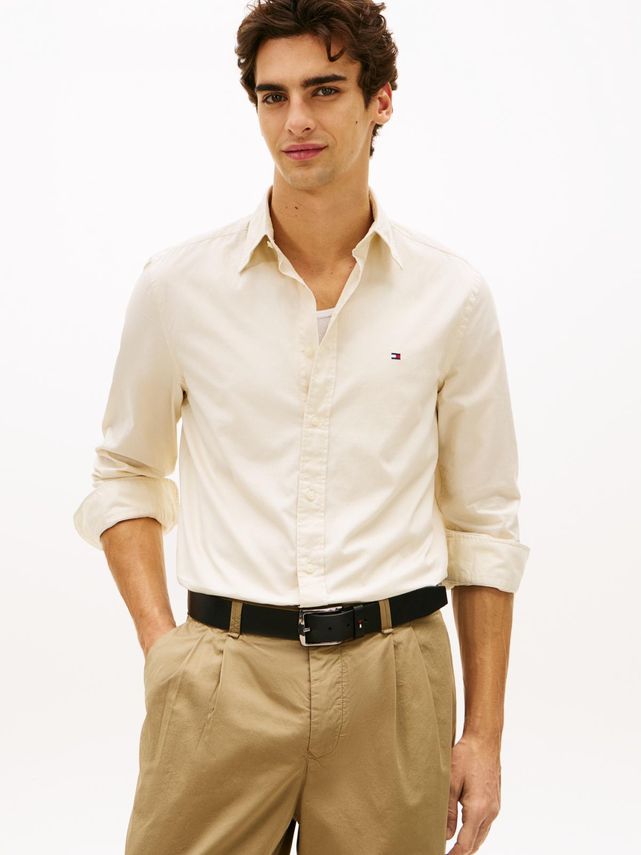 Flex Poplin Solid Rf Shirt fra Tommy Hilfiger
