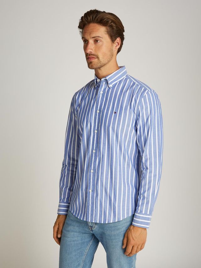 Flex Poplin Nautical Stp Shirt fra Tommy Hilfiger