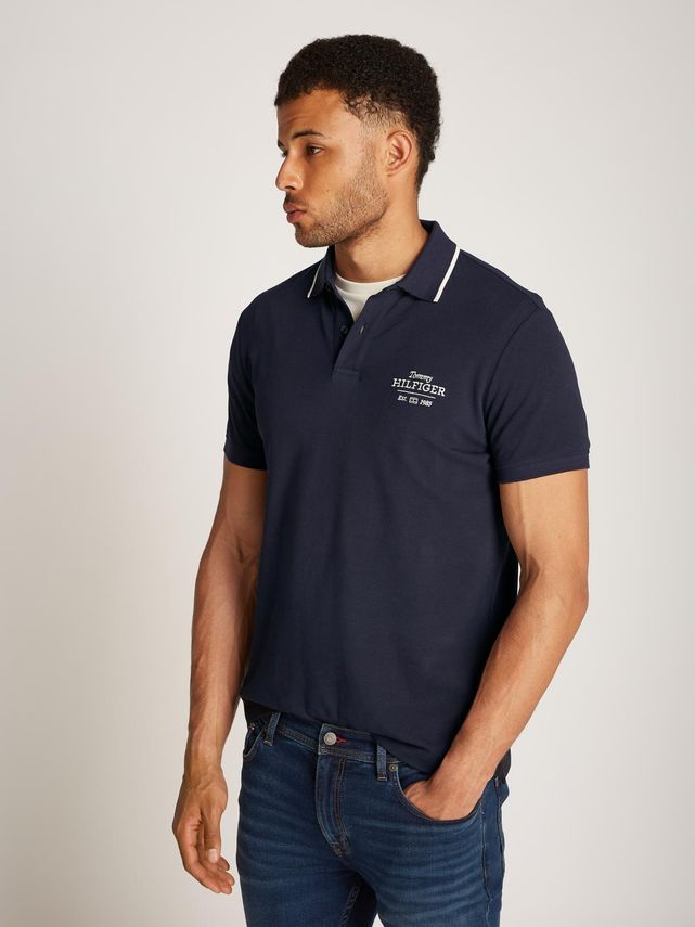 Left Chest Graphic Reg Polo fra Tommy Hilfiger