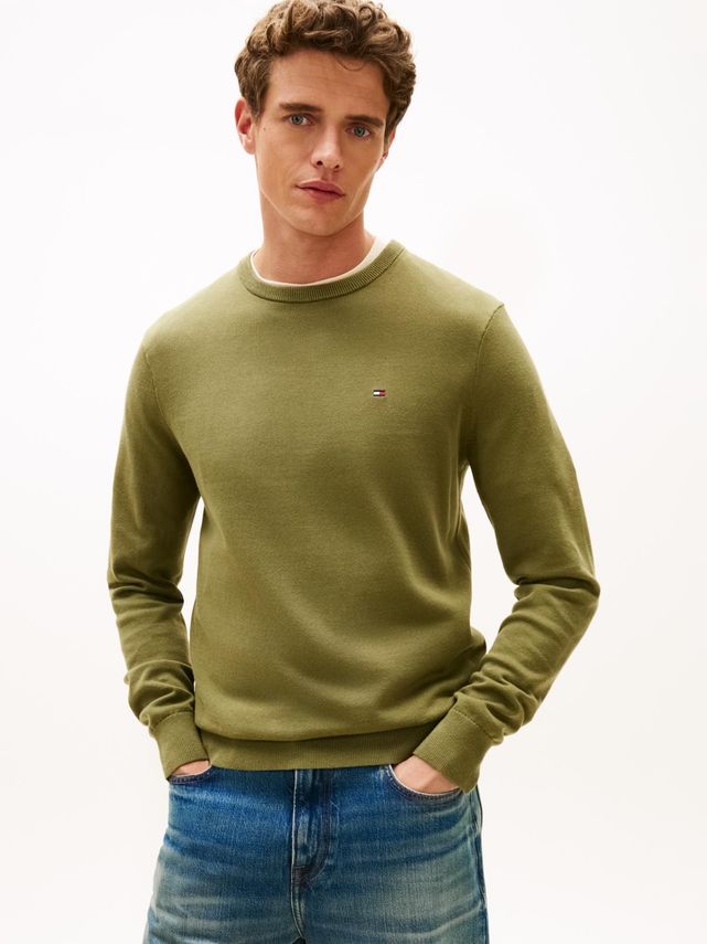 Essential Ssnl Cotton Crew Neck fra Tommy Hilfiger
