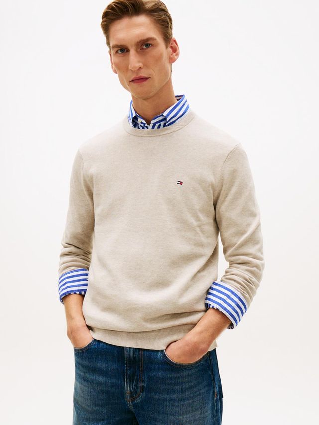 Essential Ssnl Cotton Crew Neck fra Tommy Hilfiger