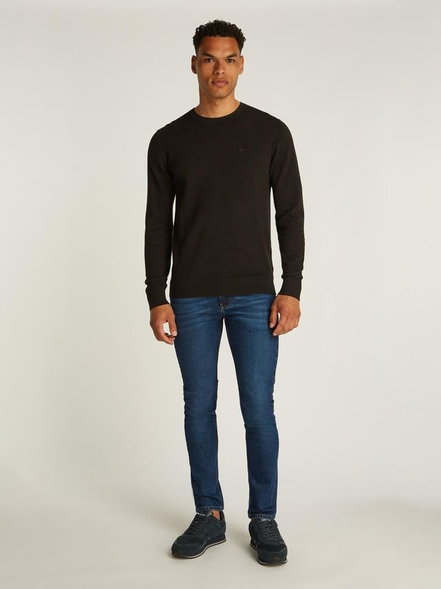 Waffle Texture Cn Sweater fra Calvin Klein