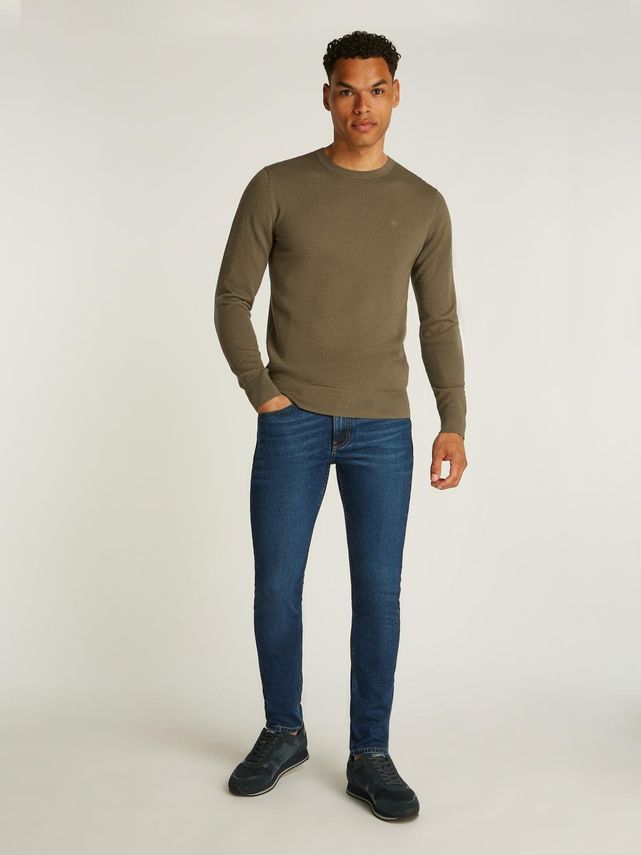 Waffle Texture Cn Sweater fra Calvin Klein