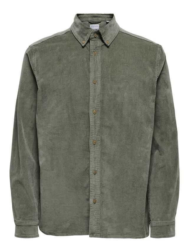 Onsmichael 18w Reg Cord Stretch Ls fra Only & Sons