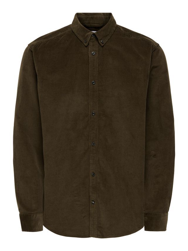 Onsmichael 18w Reg Cord Stretch Ls fra Only & Sons