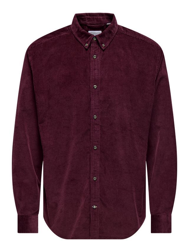 Onsmichael 18w Reg Cord Stretch Ls fra Only & Sons