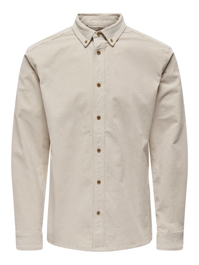 Onsmichael 18w Reg Cord Stretch Ls fra Only & Sons