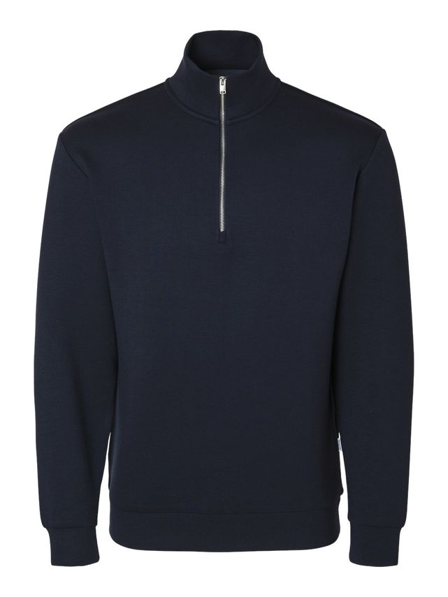 Slhemanuel Soft Zip High Neck Sweat fra Selected