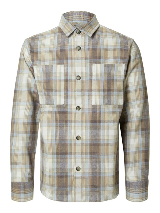 Slhreg Hank Ternet Overshirt – Fantastisk tilbud!