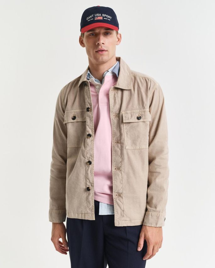 GANT Reg Cot Linen Overshirt – Stilfuld og Komfortabel