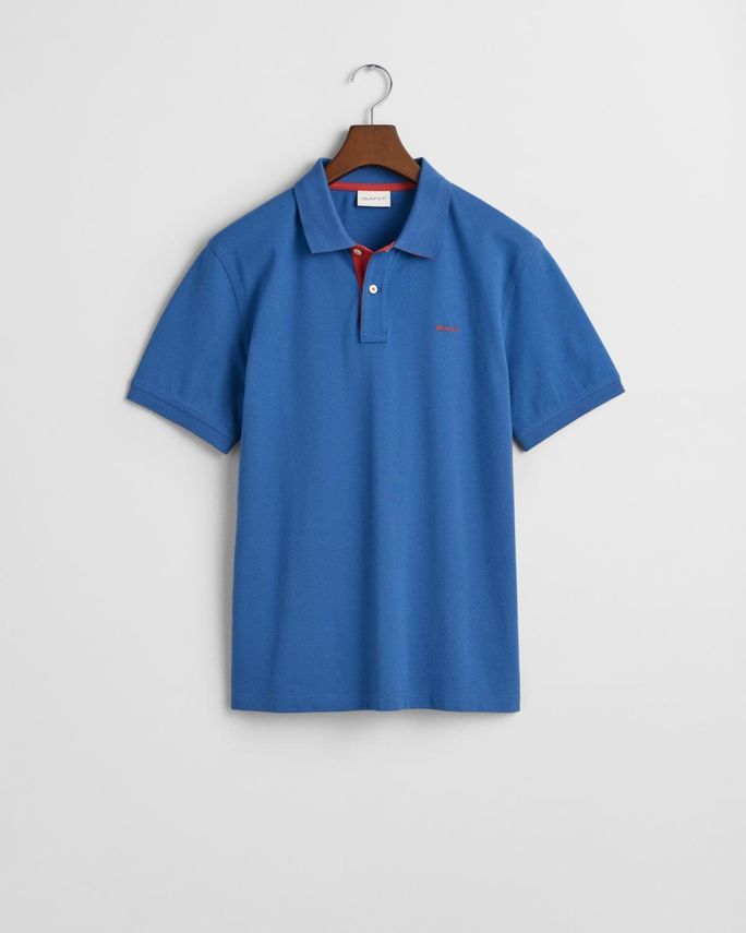 Reg Contrast Pique Ss Polo fra Gant