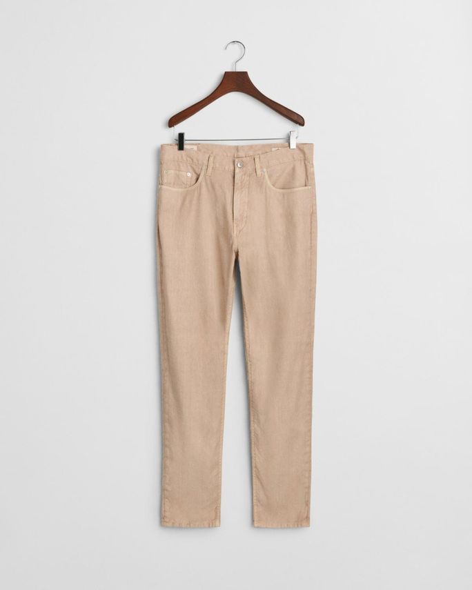 Slim Cot Linen Jeans fra Gant