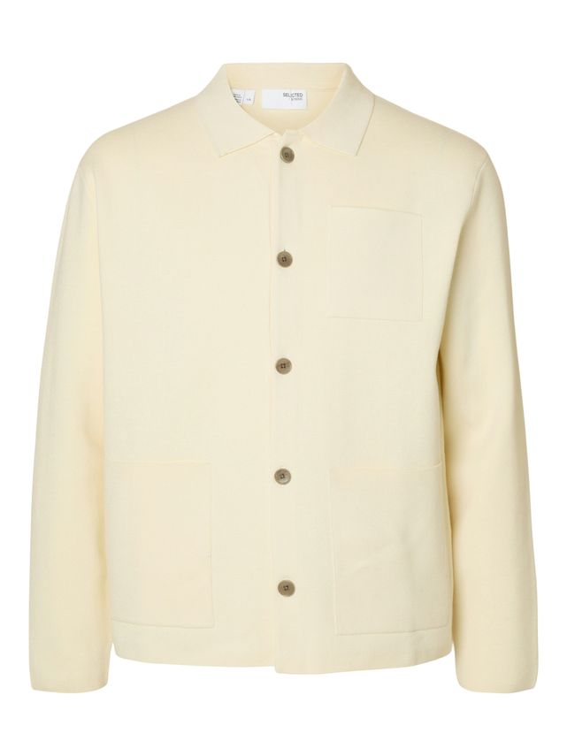 Slhmike Light Ls Knit Relaxed Polo fra Selected