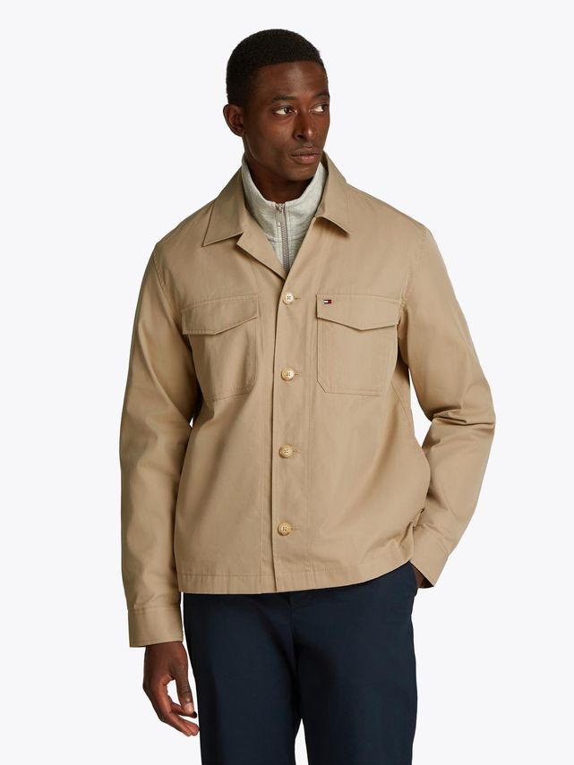 Tommy Hilfiger Skjortejakke i bomuld og nylon på tilbud!
