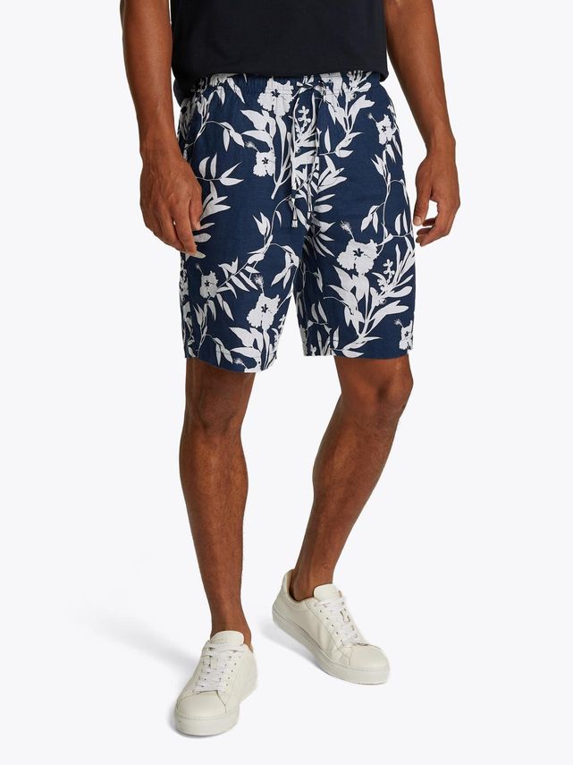 Tommy Hilfiger Harlem Po Linned Print Shorts – Fantastisk tilbud!