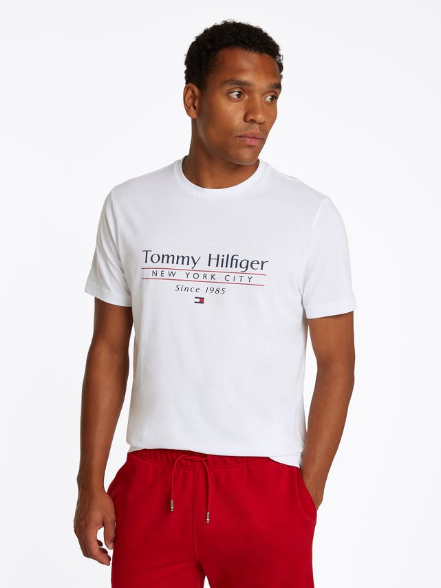 Hilfiger Center Stack Tee fra Tommy Hilfiger