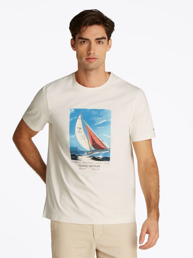 Hilfiger Color Photo Print Tee fra Tommy Hilfiger
