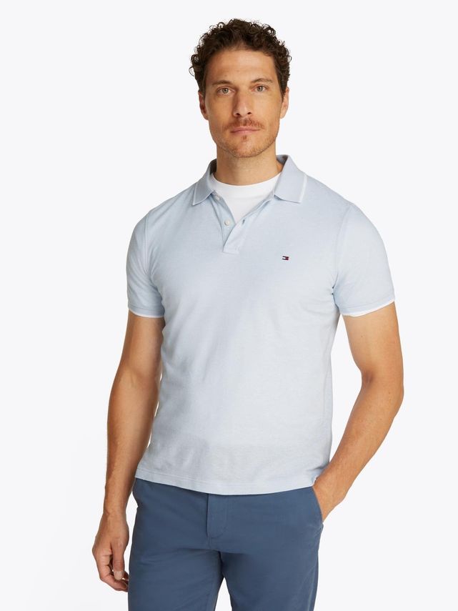 Ic Linen Pique Reg Polo fra Tommy Hilfiger
