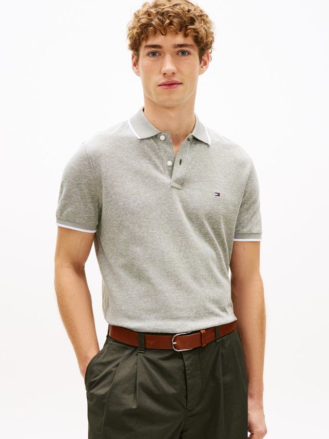 Ic Linen Pique Reg Polo fra Tommy Hilfiger