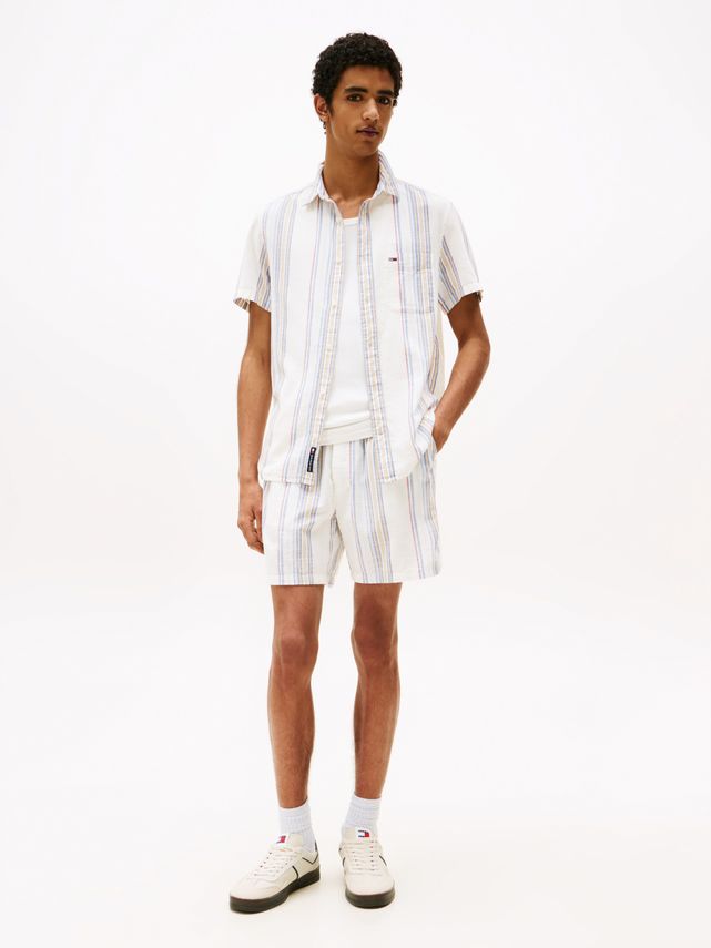 Tommy Jeans Tjm Slub Str Strandshorts – Fantastisk Tilbud!