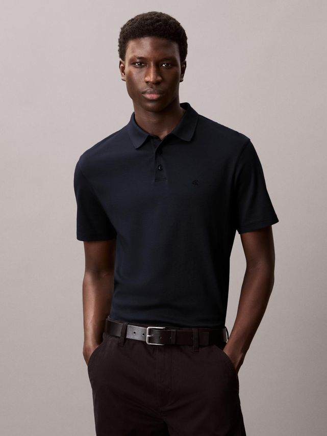 Calvin Klein Supima Polo med Broderi – Uovertruffen Tilbud!