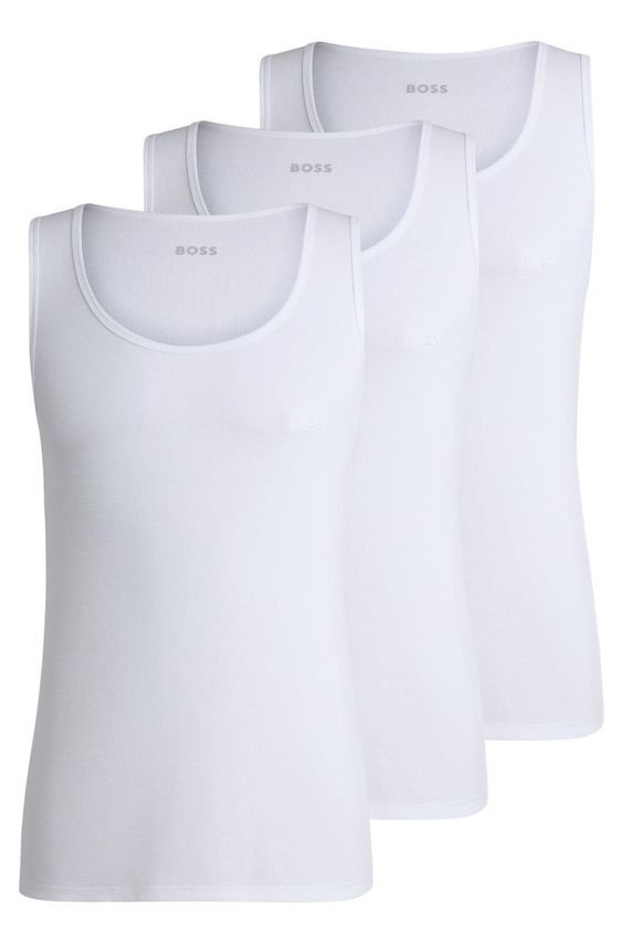 Tanktop3p Ribclassic 10271762 fra Boss Black