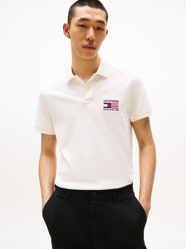 Hilfiger Flag Reg Polo fra Tommy Hilfiger