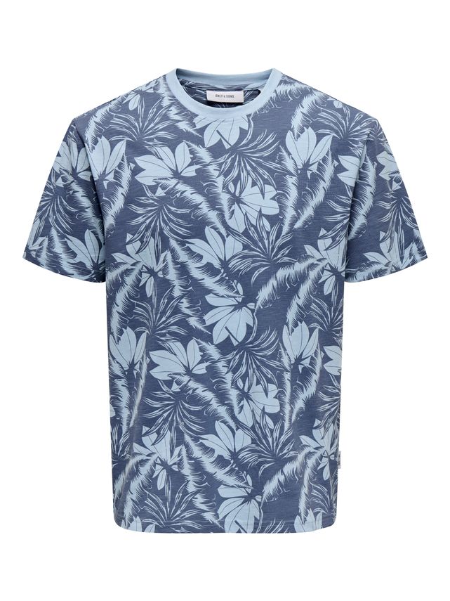 Onsperry Life Reg Leaf Aop T-shirt til mænd på udsalg