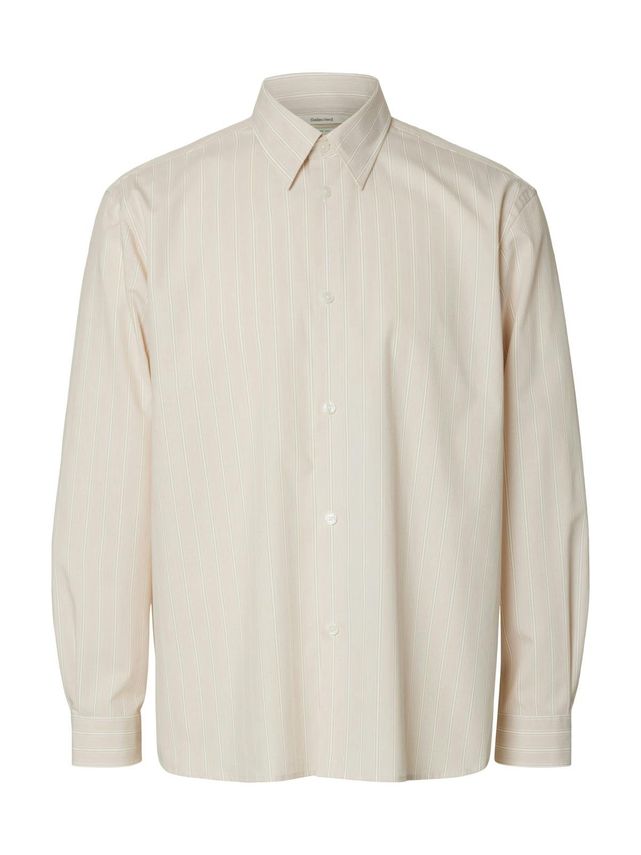 Slhrlxben Stripe Ls Shirt fra Selected
