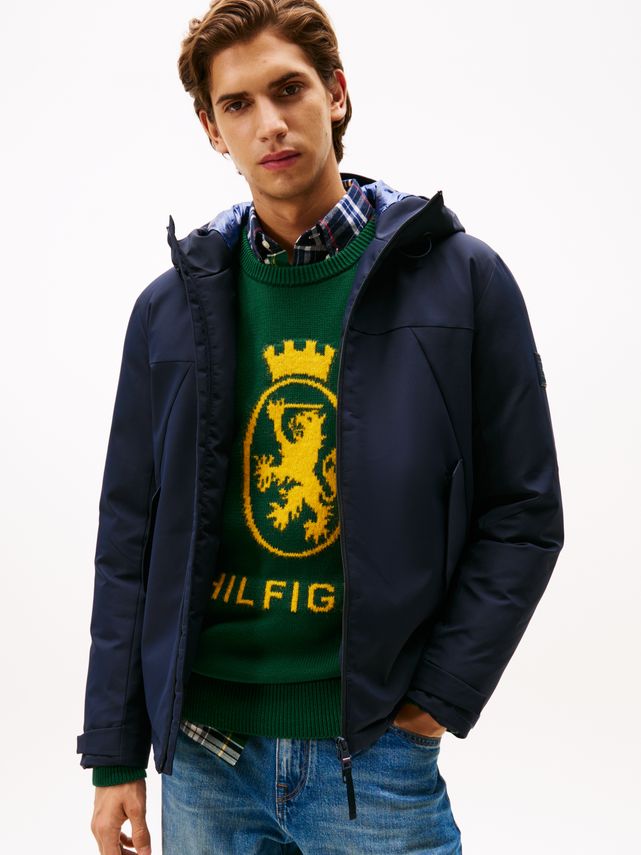 Tech Hooded Short Padded Jacket fra Tommy Hilfiger