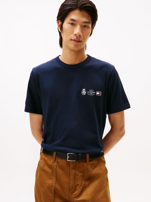 Small Crest Outline Tee fra Tommy Hilfiger