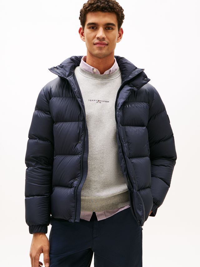 Mix Down Hooded Puffer fra Tommy Hilfiger