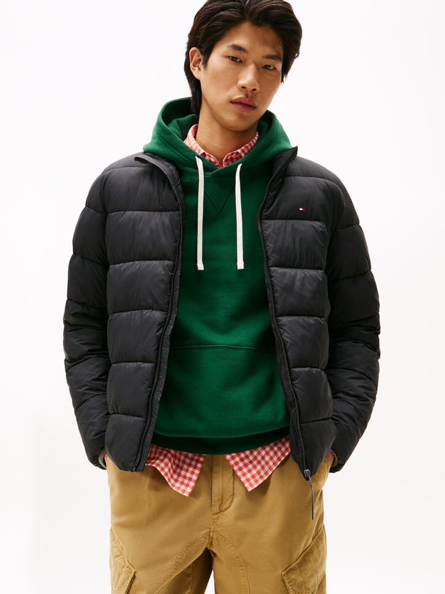 Mid Weight Stand Collar Jkt fra Tommy Hilfiger