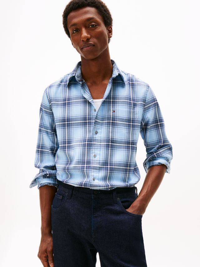 Soft Touch Blnd Checked Rf Shirt fra Tommy Hilfiger
