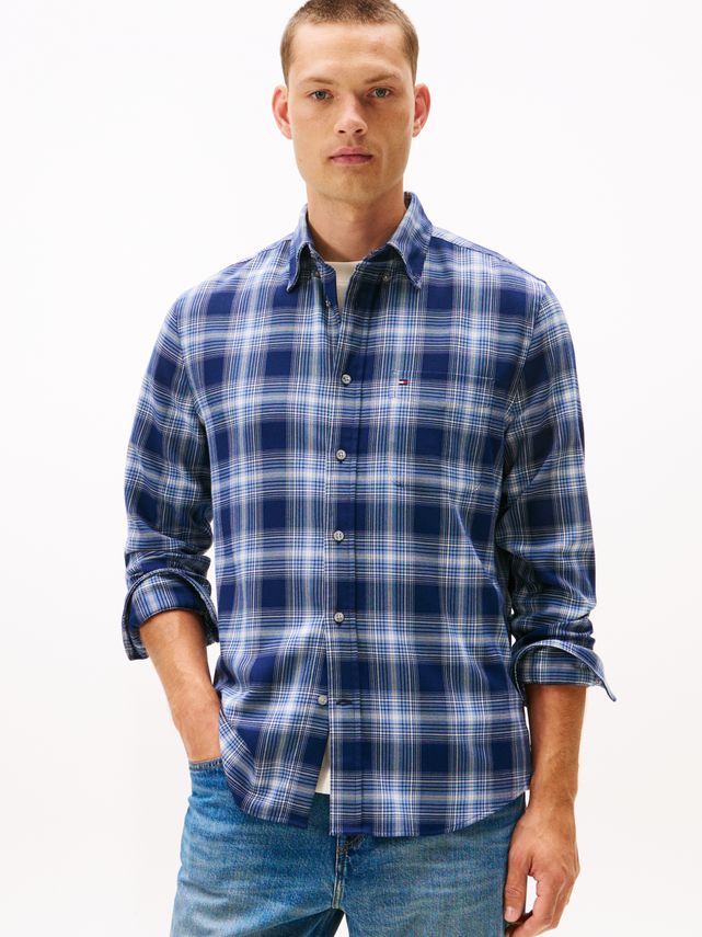 Soft Touch Blnd Checked Rf Shirt fra Tommy Hilfiger