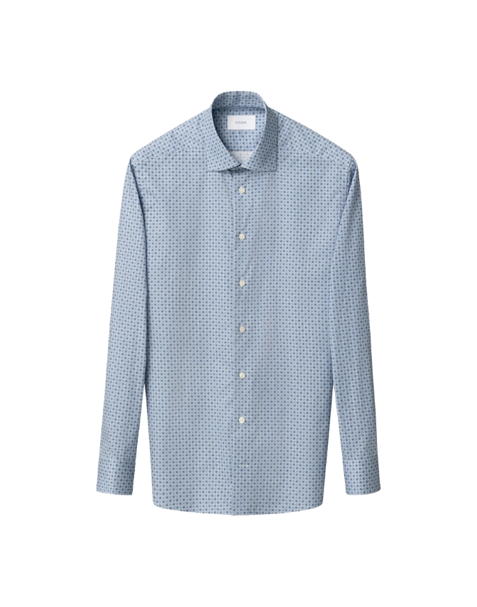Micro Floral Print Shirt fra Eton