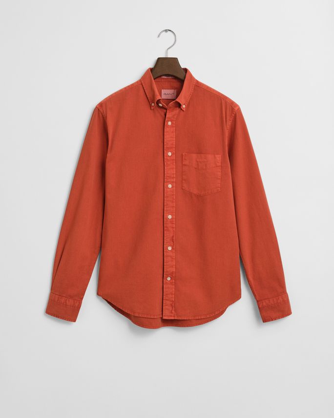 Reg Gmnt Dyed Twill Shirt fra Gant