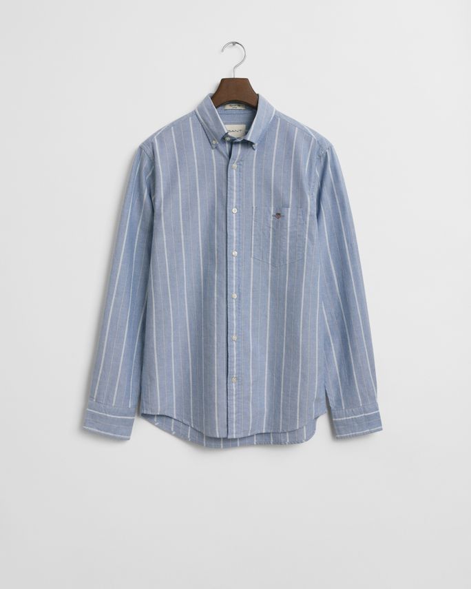 Reg Classic Oxford Stripe Shirt fra Gant