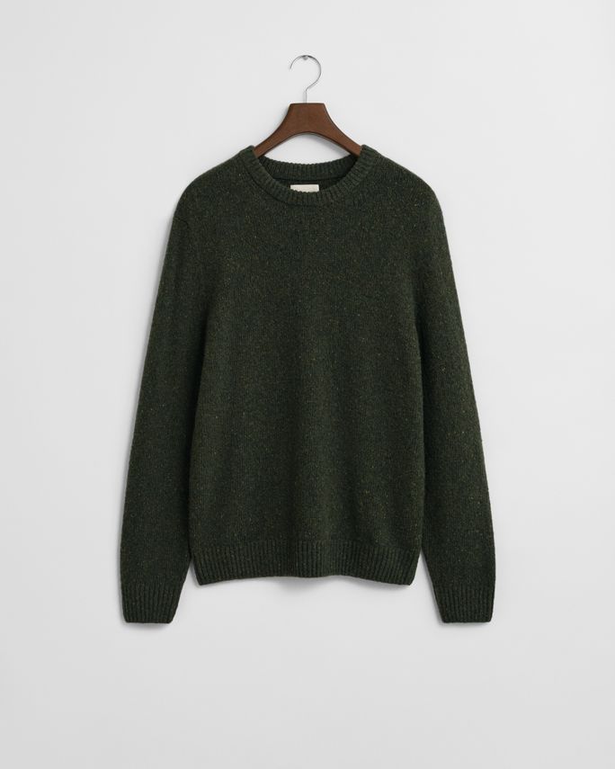 Wool Blend Neps C Neck fra Gant